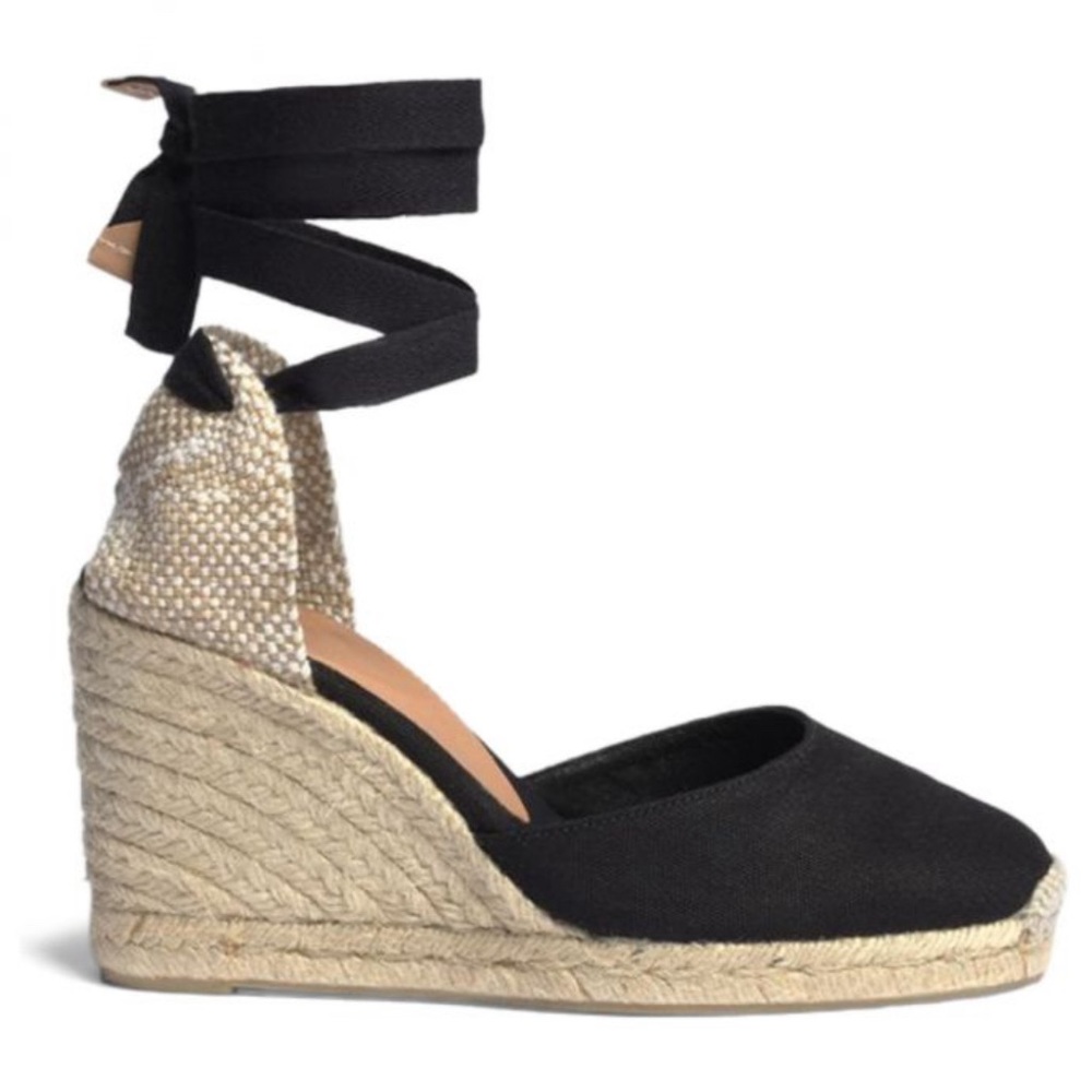 NWT black espadrilles.